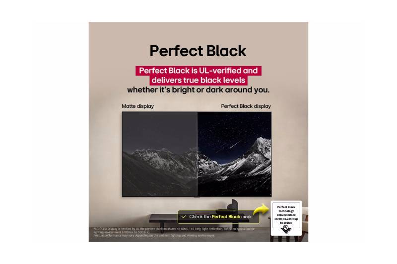 LG OLED G5 Deep black